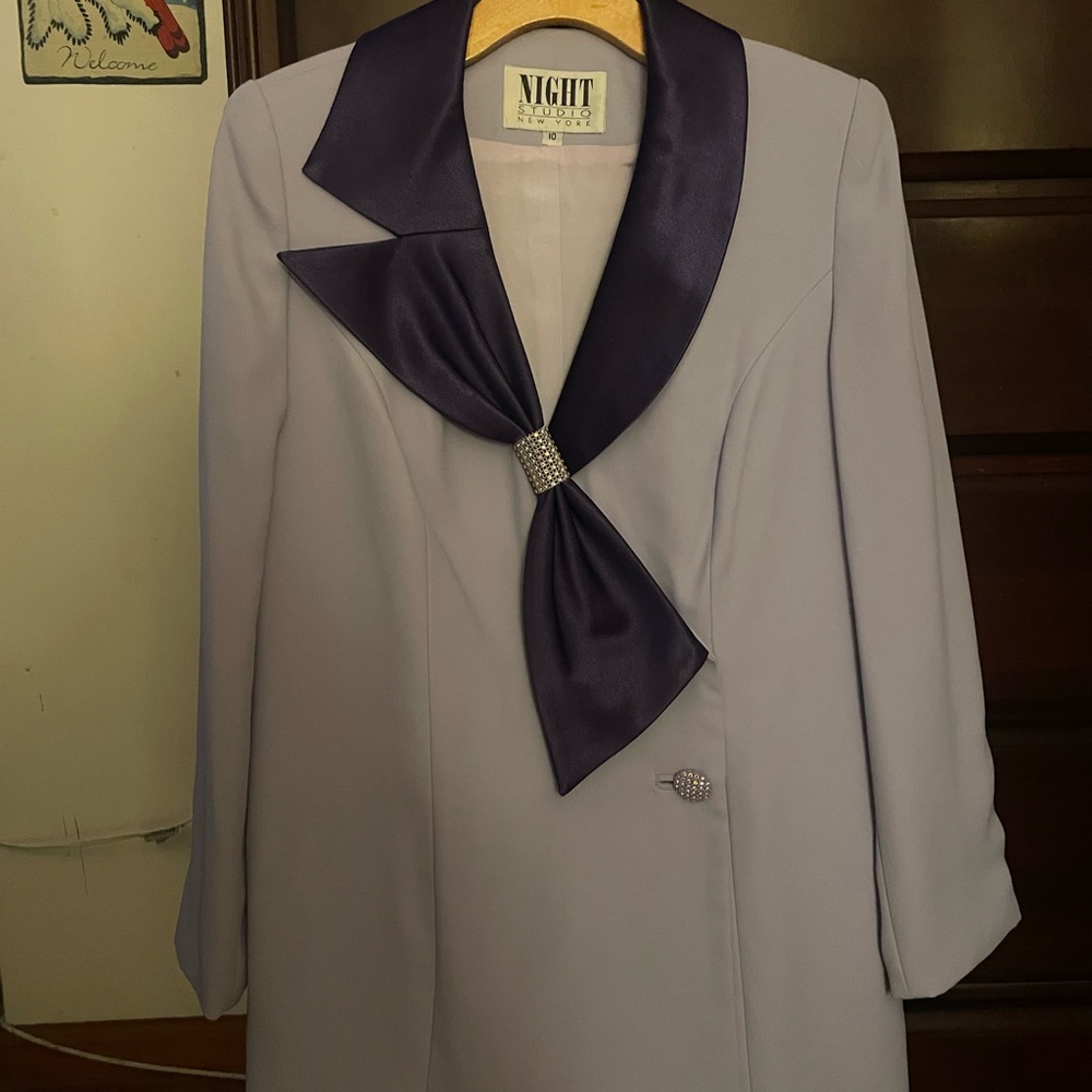 Vintage Night Studio Women's Purple Blazer 10